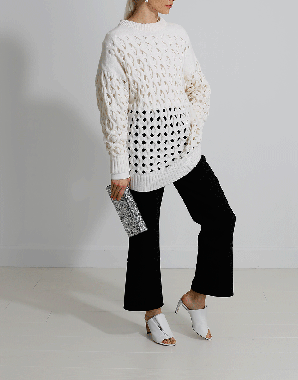 OSCAR DE LA RENTA-Netted Pullover-