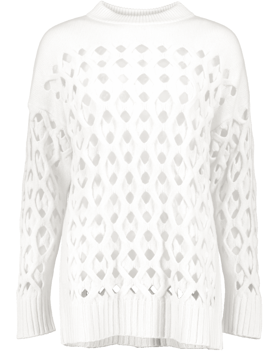 OSCAR DE LA RENTA-Netted Pullover-