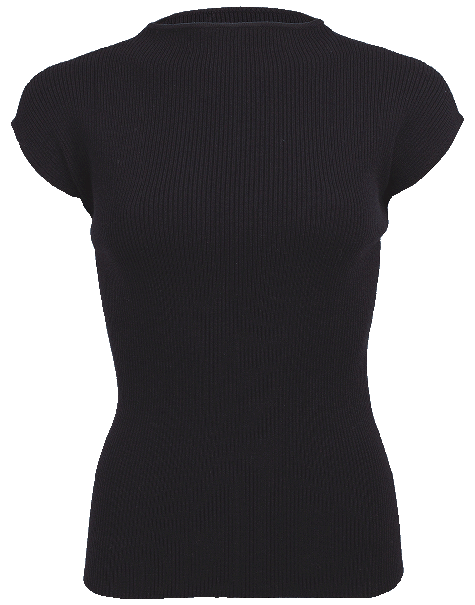 OSCAR DE LA RENTA-Fitted Knit Top-