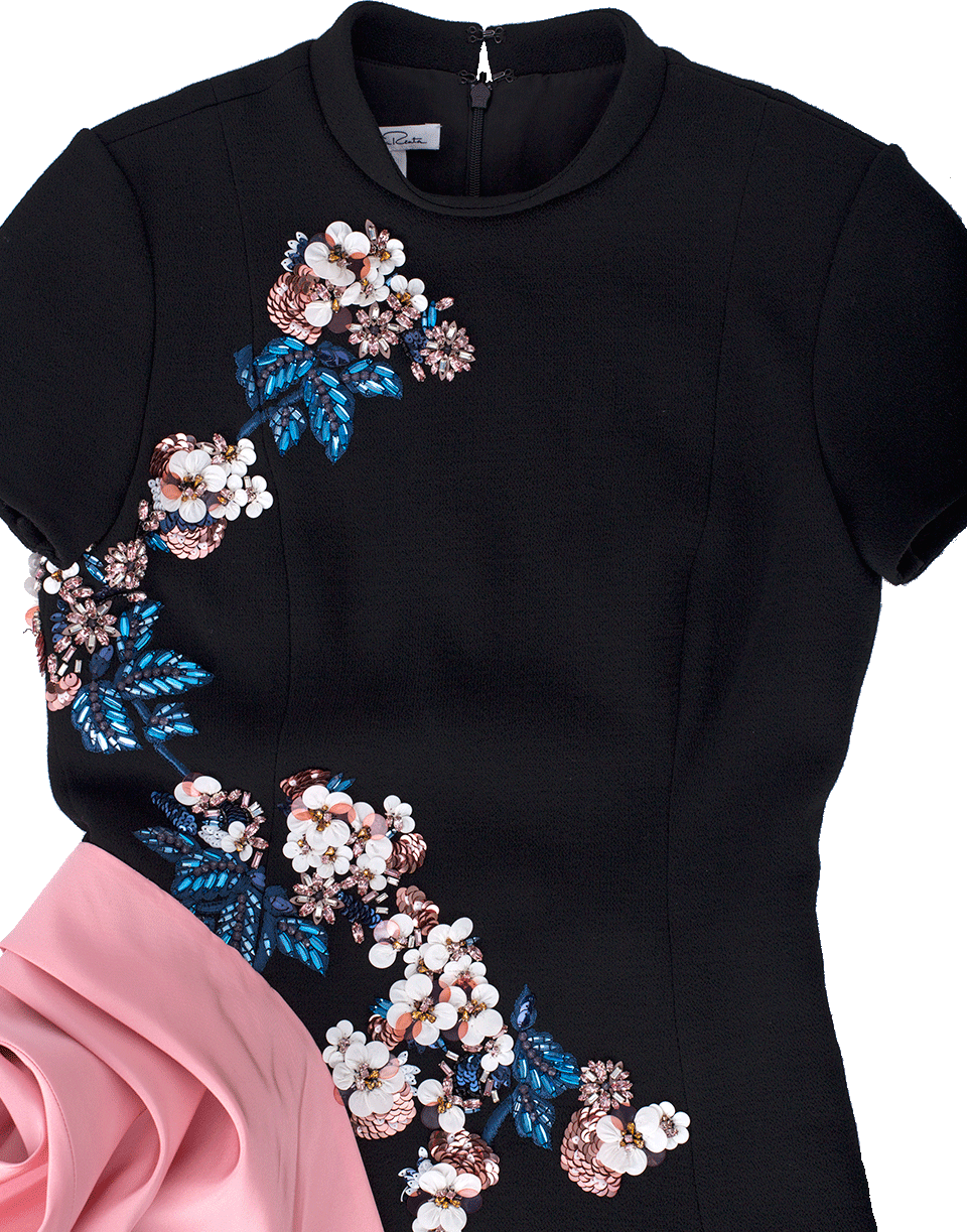 OSCAR DE LA RENTA-Beaded Top With Sash-