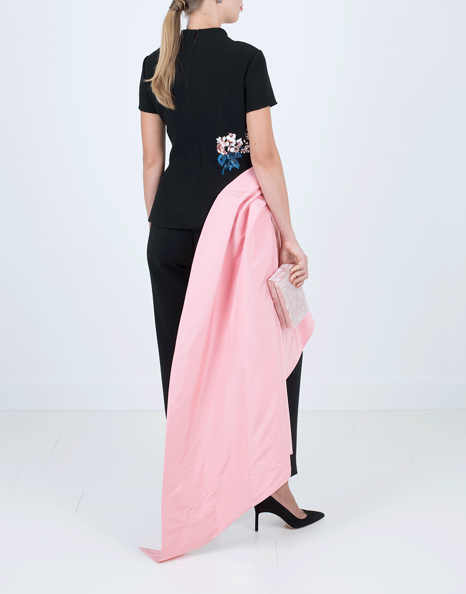 OSCAR DE LA RENTA-Beaded Top With Sash-