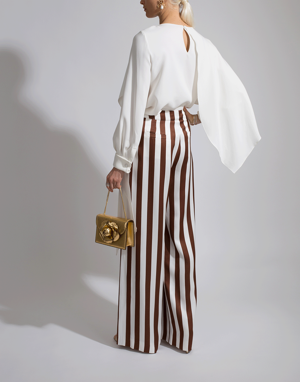 OSCAR DE LA RENTA-Drape Neck Top-
