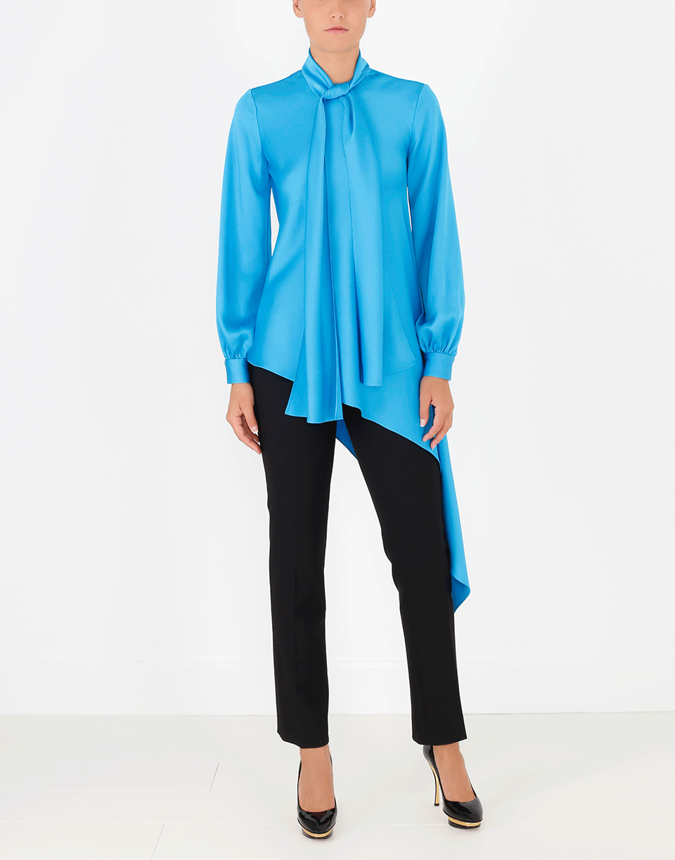 OSCAR DE LA RENTA-Tie Neck Tunic-