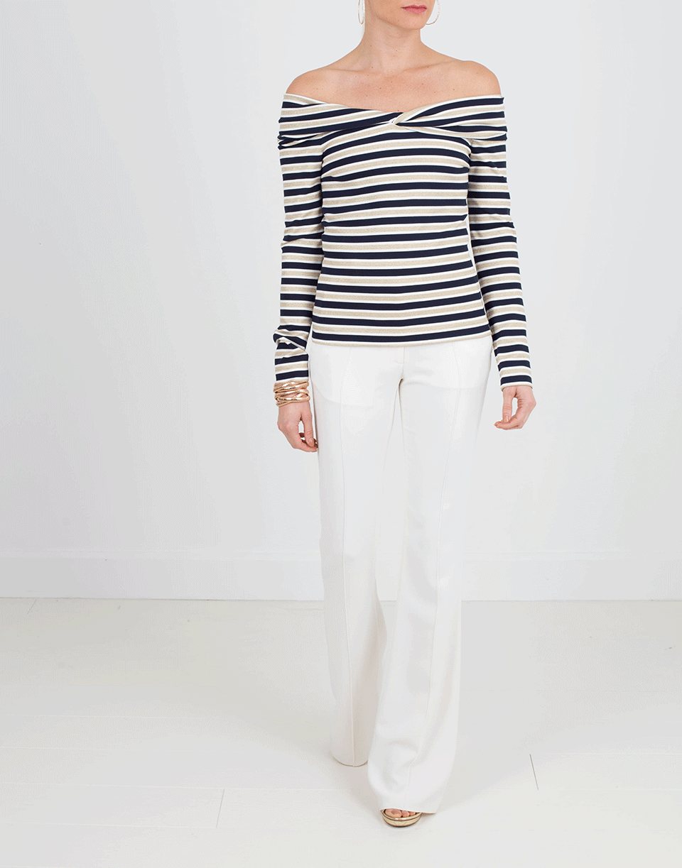 OSCAR DE LA RENTA-Off Shoulder Top-