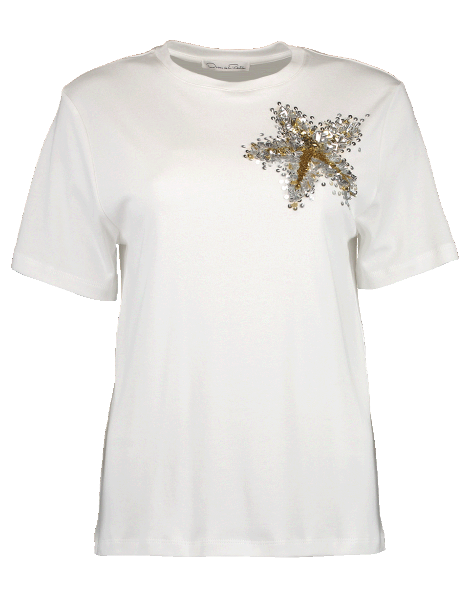 OSCAR DE LA RENTA-Starfish Top-WHITE