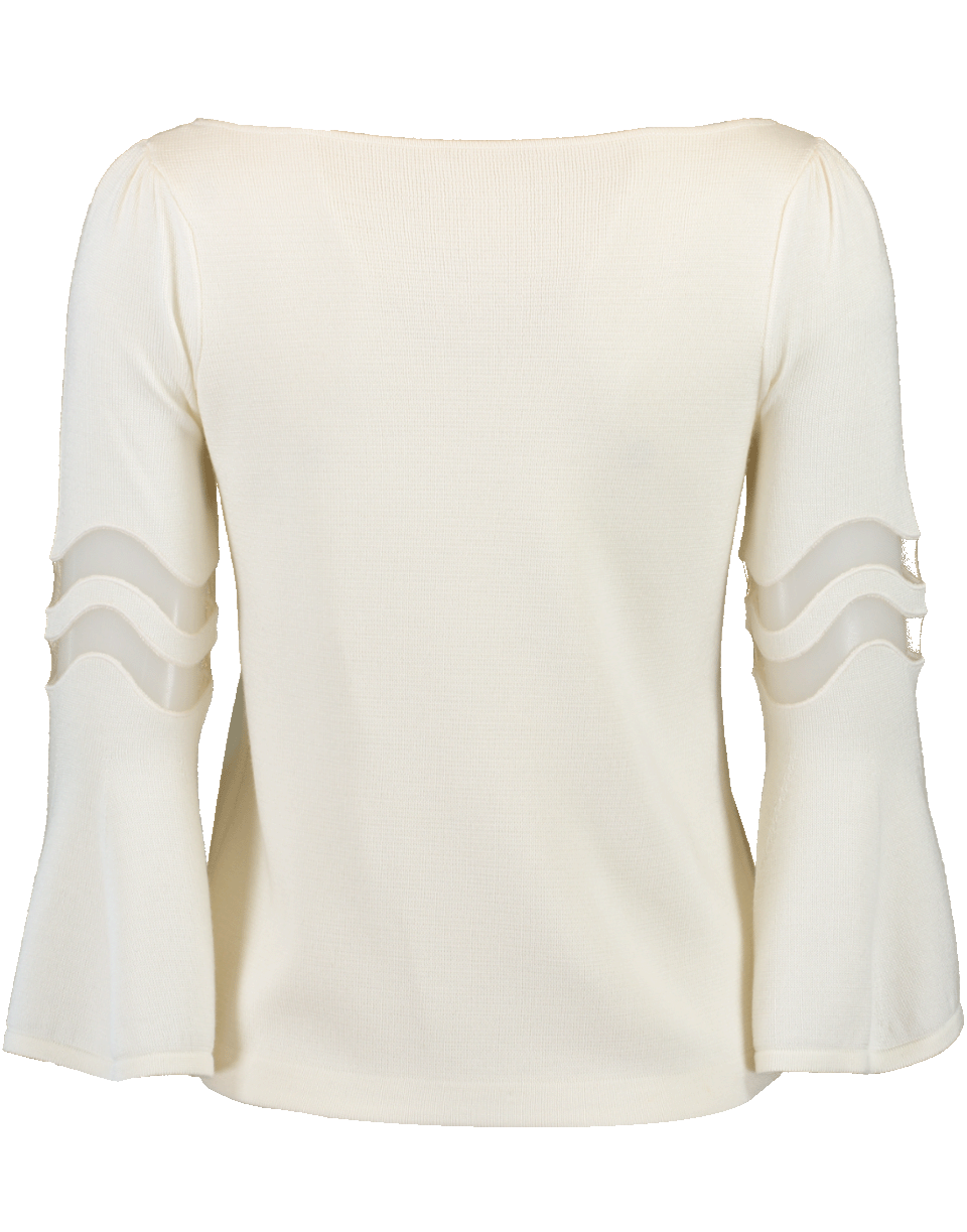 OSCAR DE LA RENTA-Flutter Knit Top-