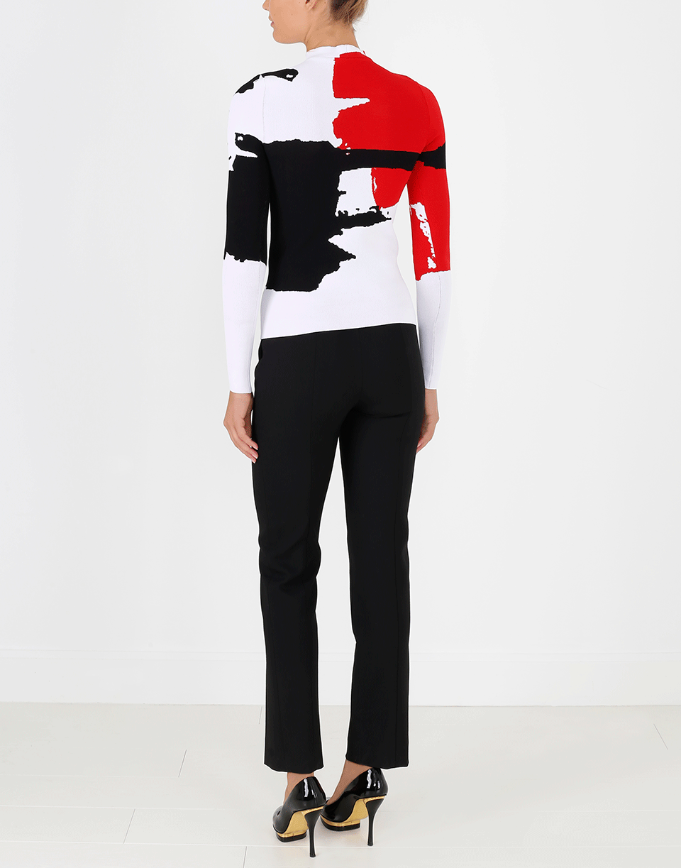 OSCAR DE LA RENTA-Abstract Print Pullover-
