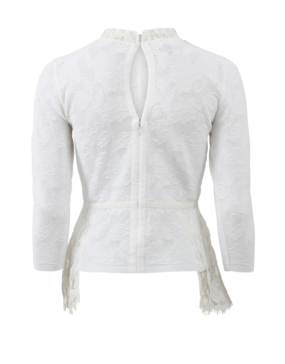 OSCAR DE LA RENTA-Lace Pull-Over Knit-