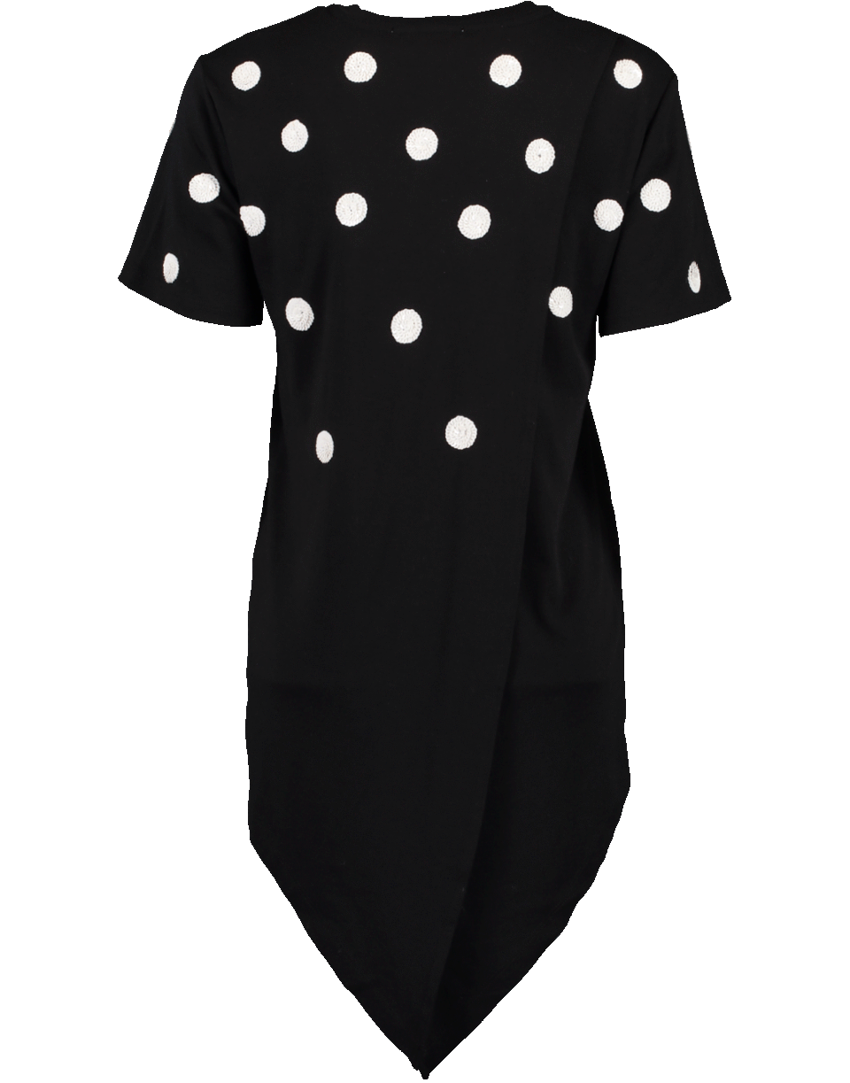 OSCAR DE LA RENTA-Sequin Polka Dot Tee-