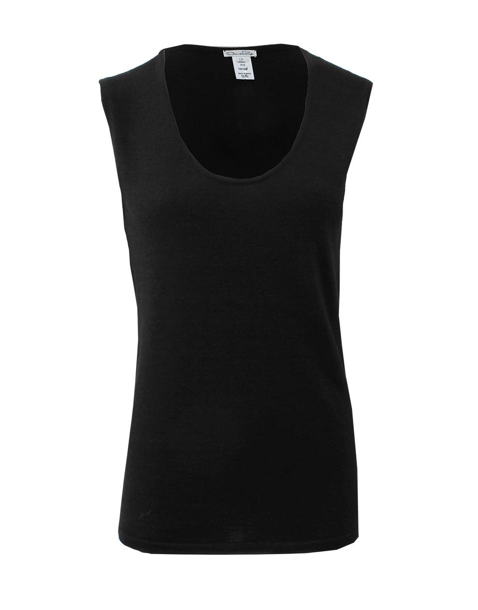 OSCAR DE LA RENTA-Jewel Neck Tank-