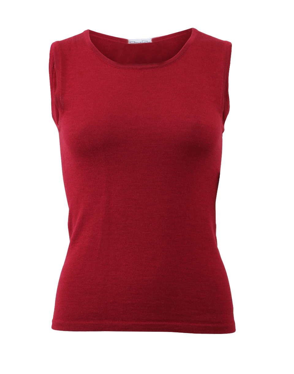 OSCAR DE LA RENTA-Cashmere Tank-