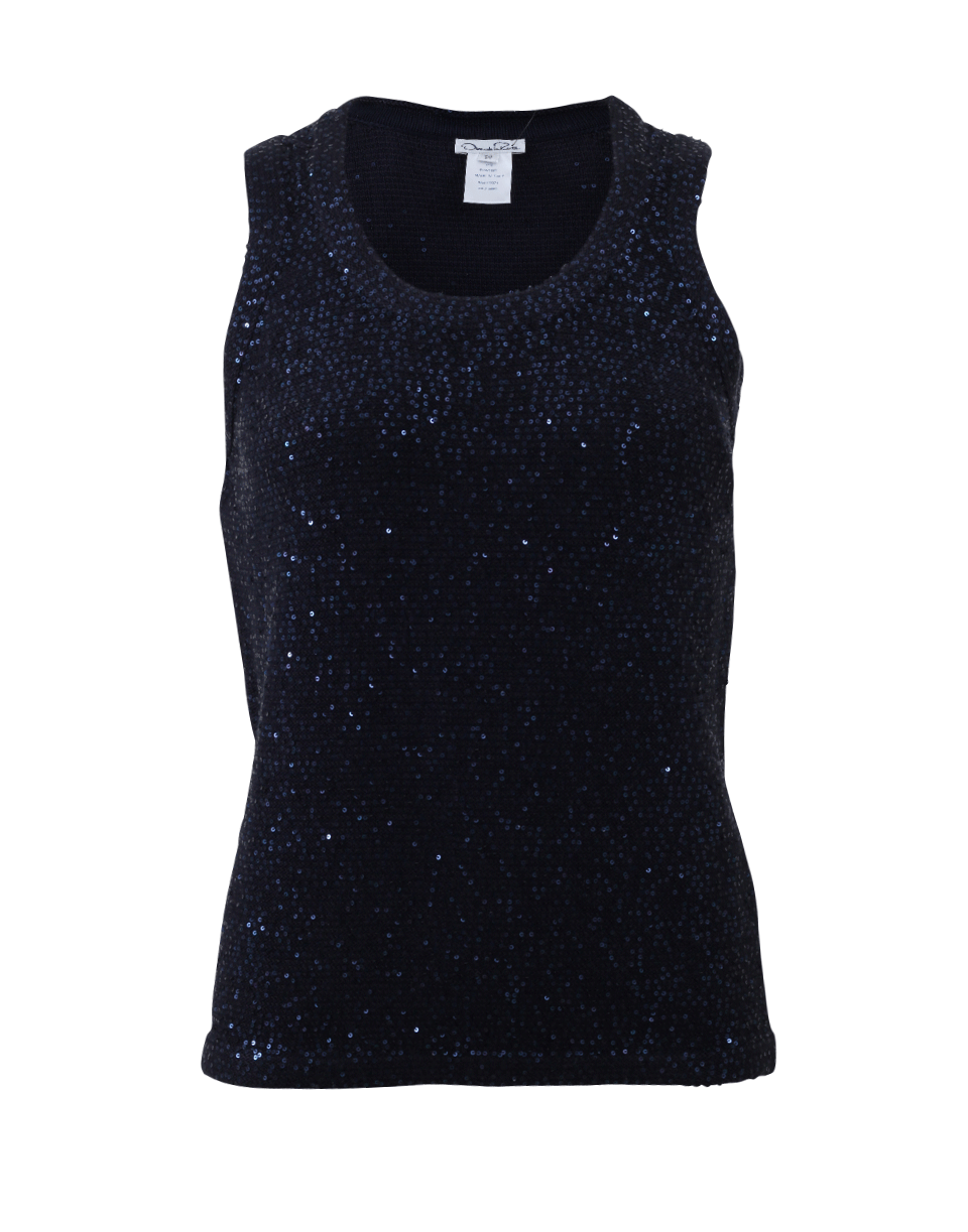 OSCAR DE LA RENTA-Sequin Tank-