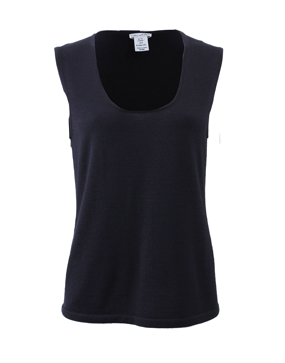 OSCAR DE LA RENTA-Silk Cashmere Tank-