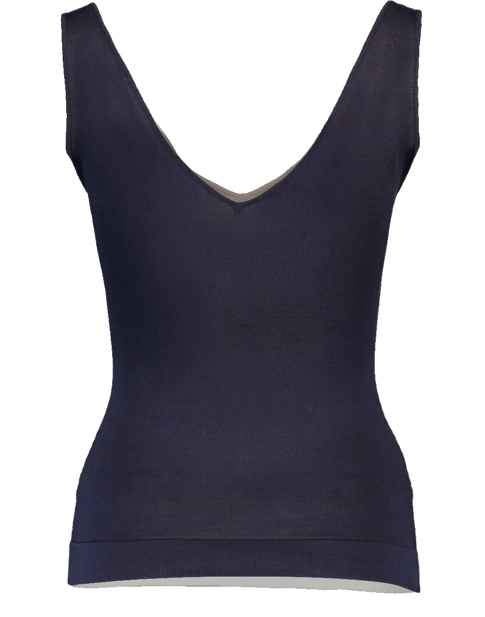 OSCAR DE LA RENTA-Bi-Color Tank-