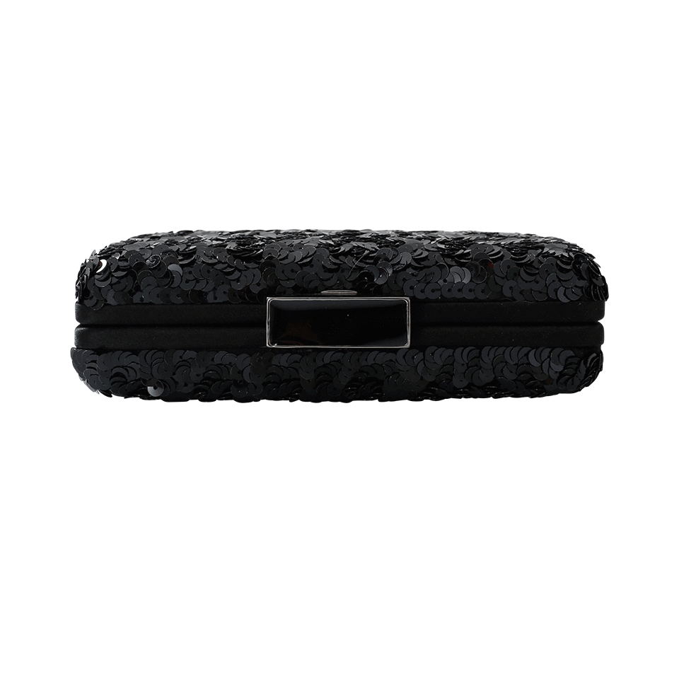 OSCAR DE LA RENTA-Rogan Sequin Box Clutch-BLACK