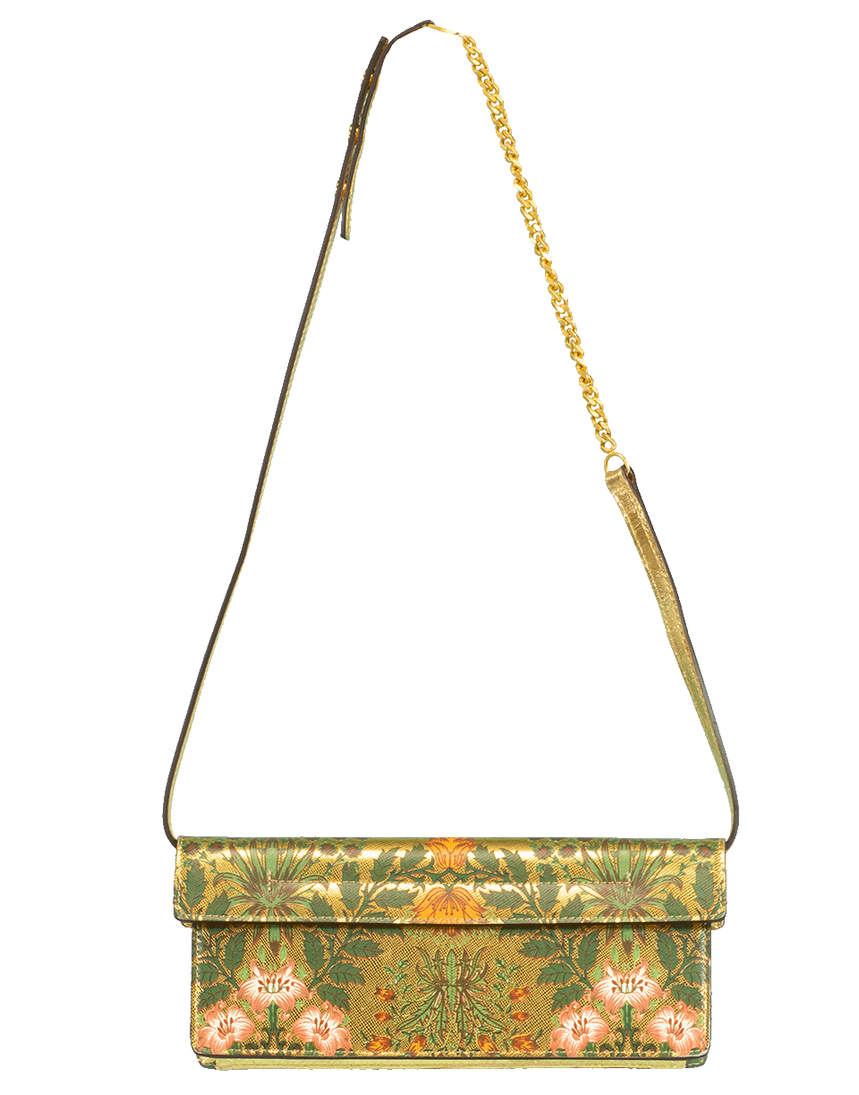 OSCAR DE LA RENTA-Alibi Box Clutch-GLD/MLTI