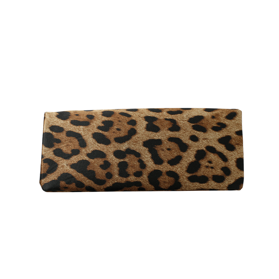 OSCAR DE LA RENTA-Envelope Bow Clutch-LEOPARD