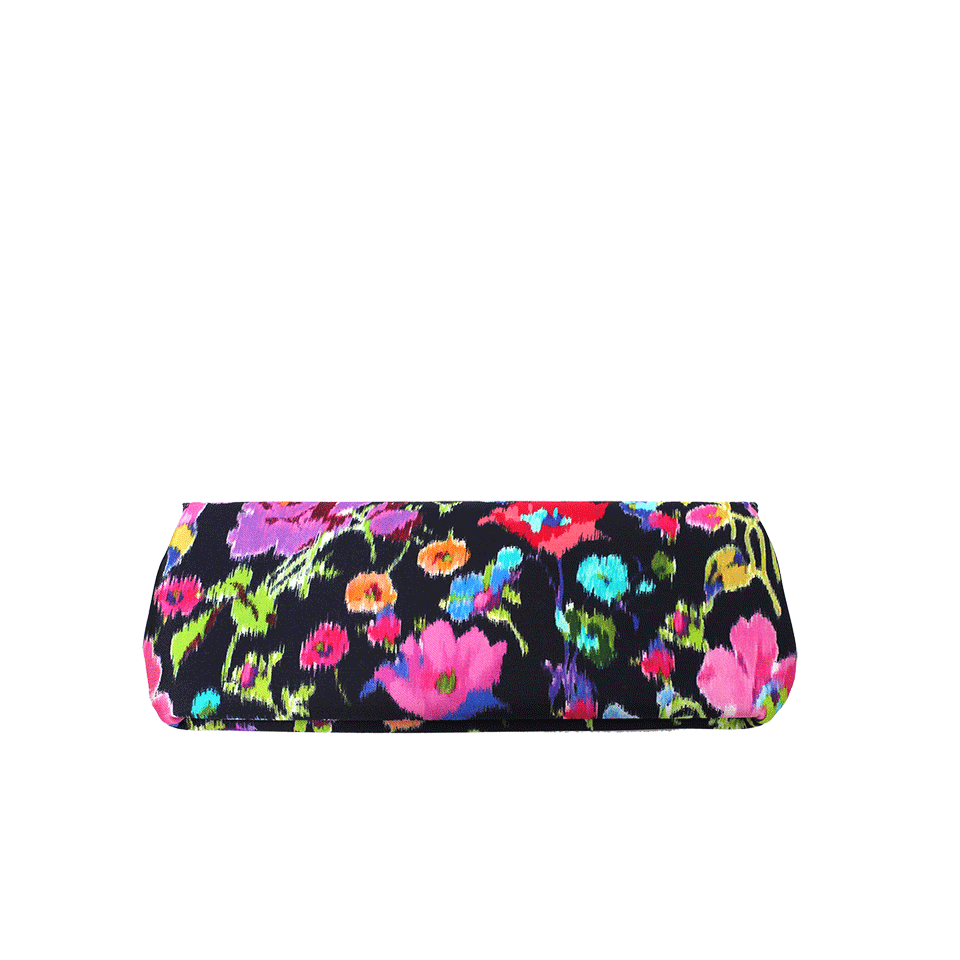 OSCAR DE LA RENTA-Mikado Floral Clutch-NAVY