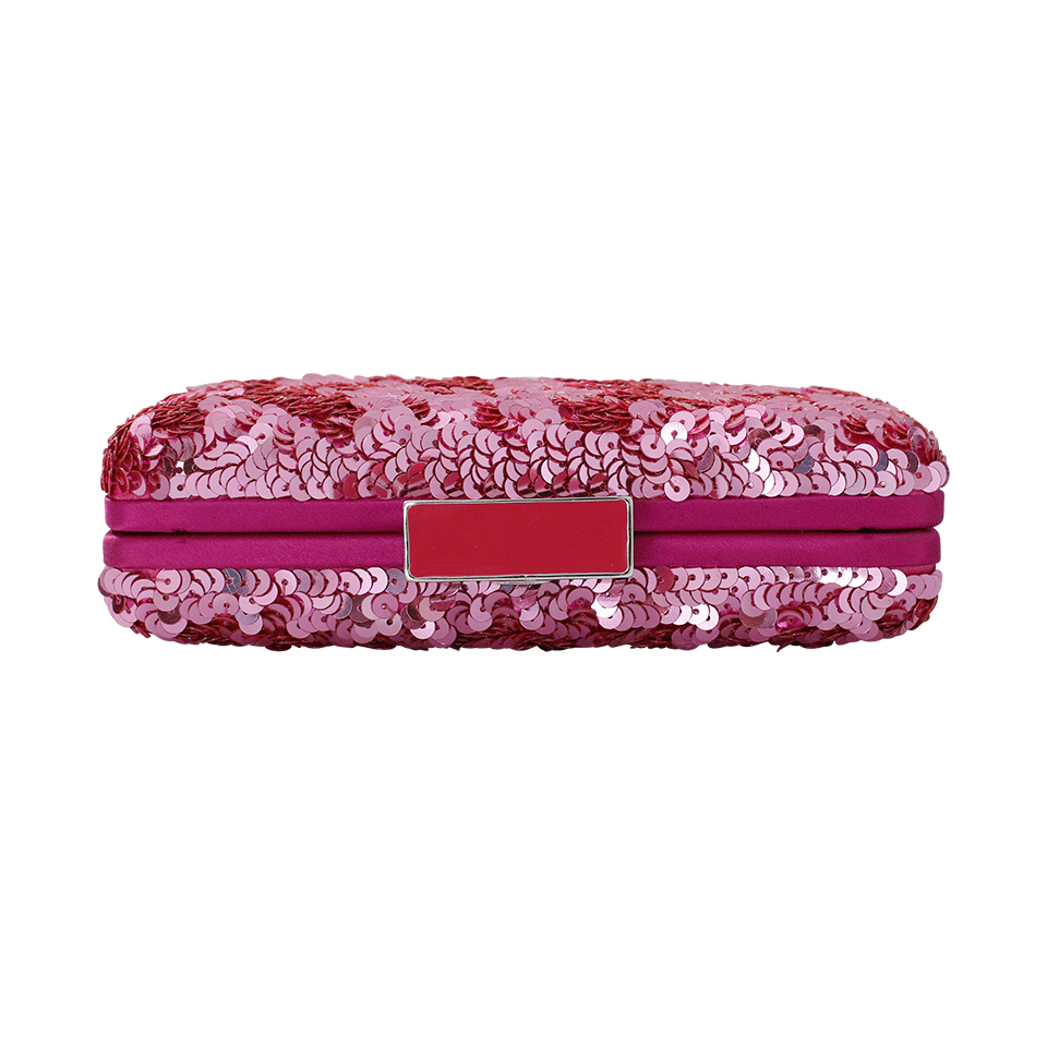 OSCAR DE LA RENTA-Rogan Sequin Box Clutch-PINK