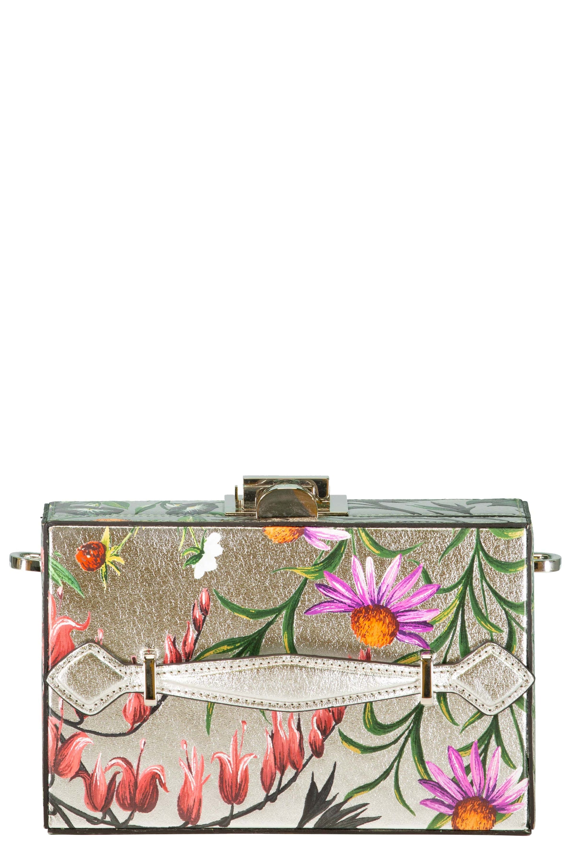 OSCAR DE LA RENTA-Alibi Minaudiere Clutch - Silver Multi-SLVRMULT