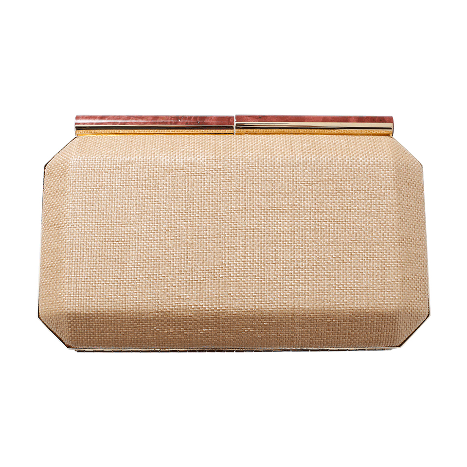 OSCAR DE LA RENTA-Saya Raffia Bag-NATURAL