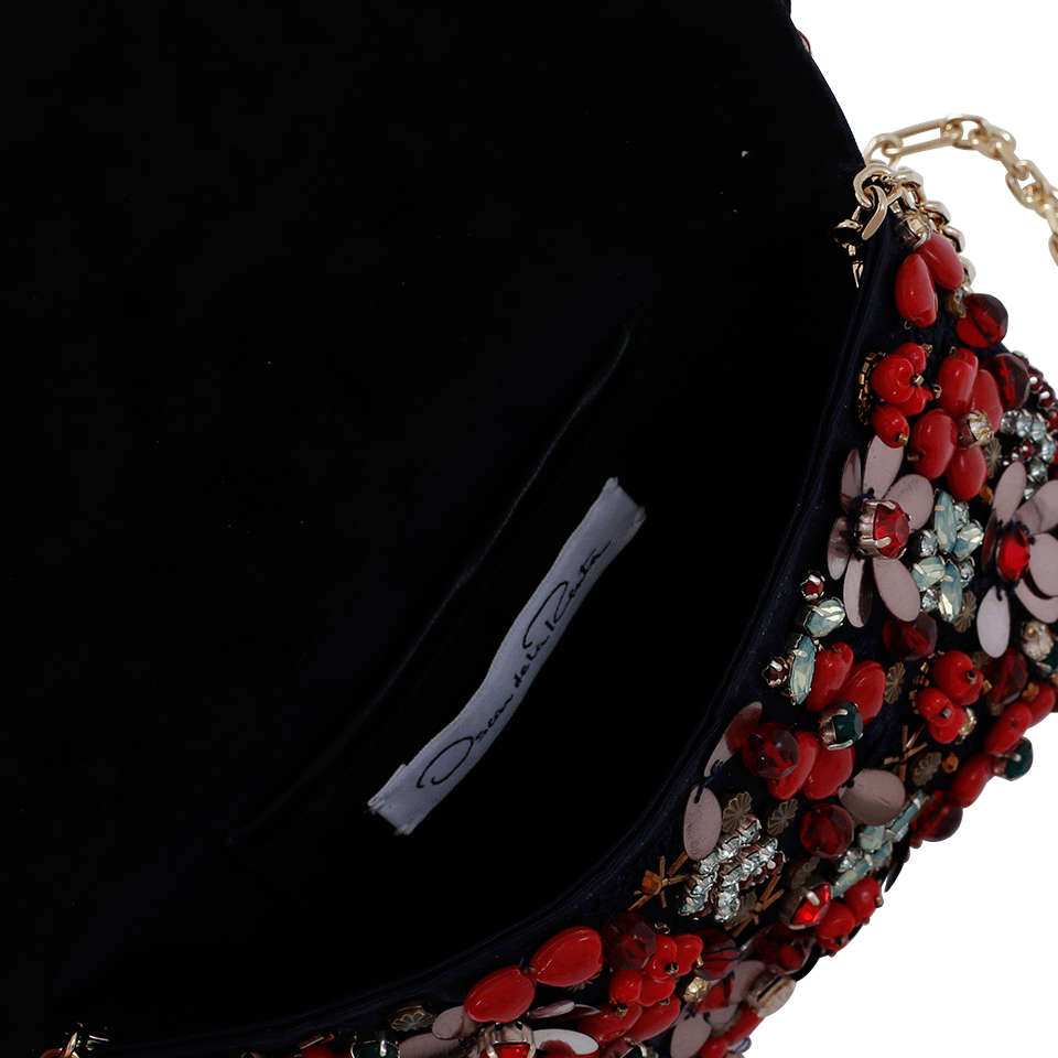 OSCAR DE LA RENTA-Petite Evening Bag-RED/MLTI