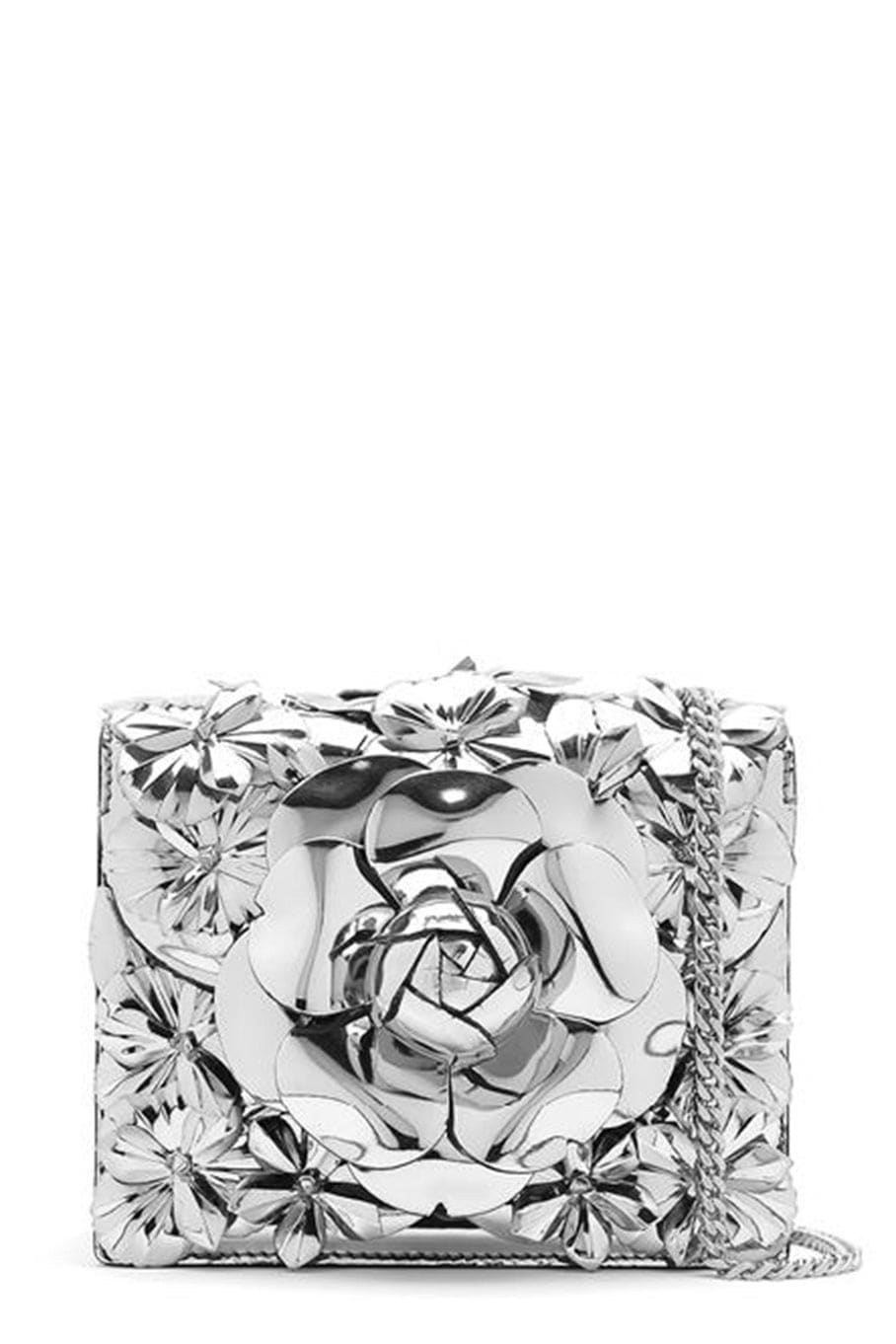 OSCAR DE LA RENTA-Tro Bag - Silver-SILVER