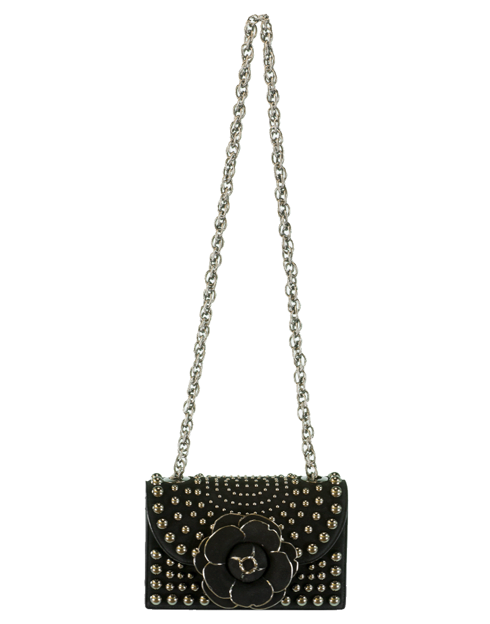 OSCAR DE LA RENTA-Tro Stud Crossbody Bag-BLACK