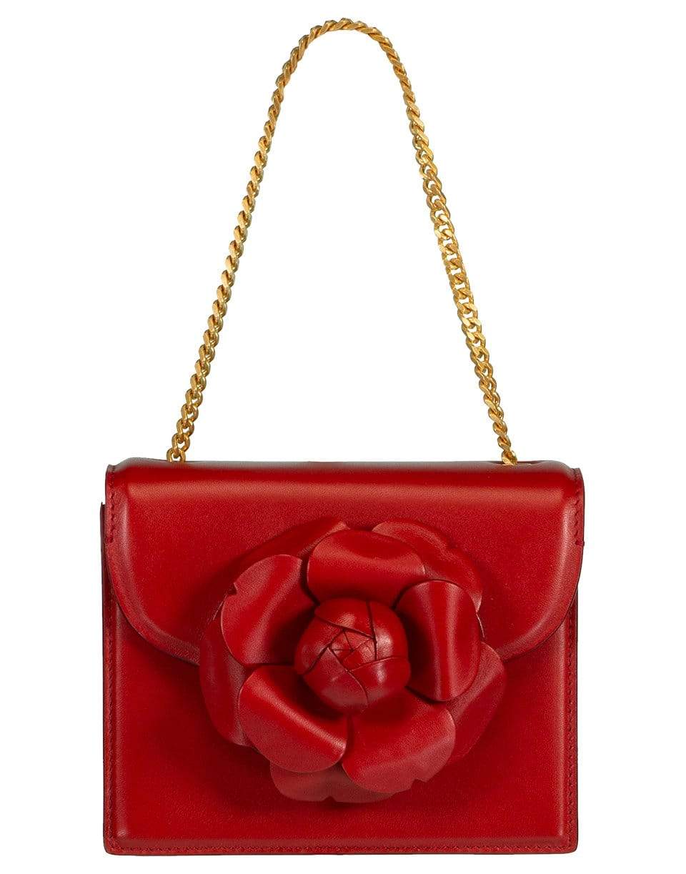 OSCAR DE LA RENTA-Red Mini Tro Crossbody Bag-CRIMSON