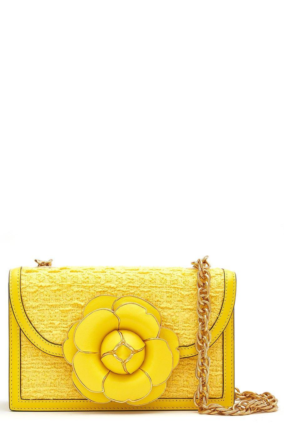 OSCAR DE LA RENTA-Classic Tro Bag - Daffodil-DAFFODIL