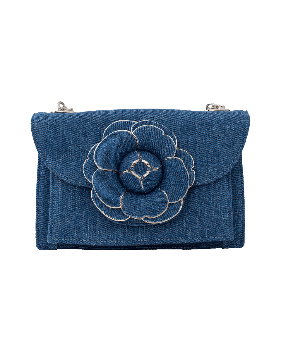 OSCAR DE LA RENTA-Gardenia Crossbody-DENIM