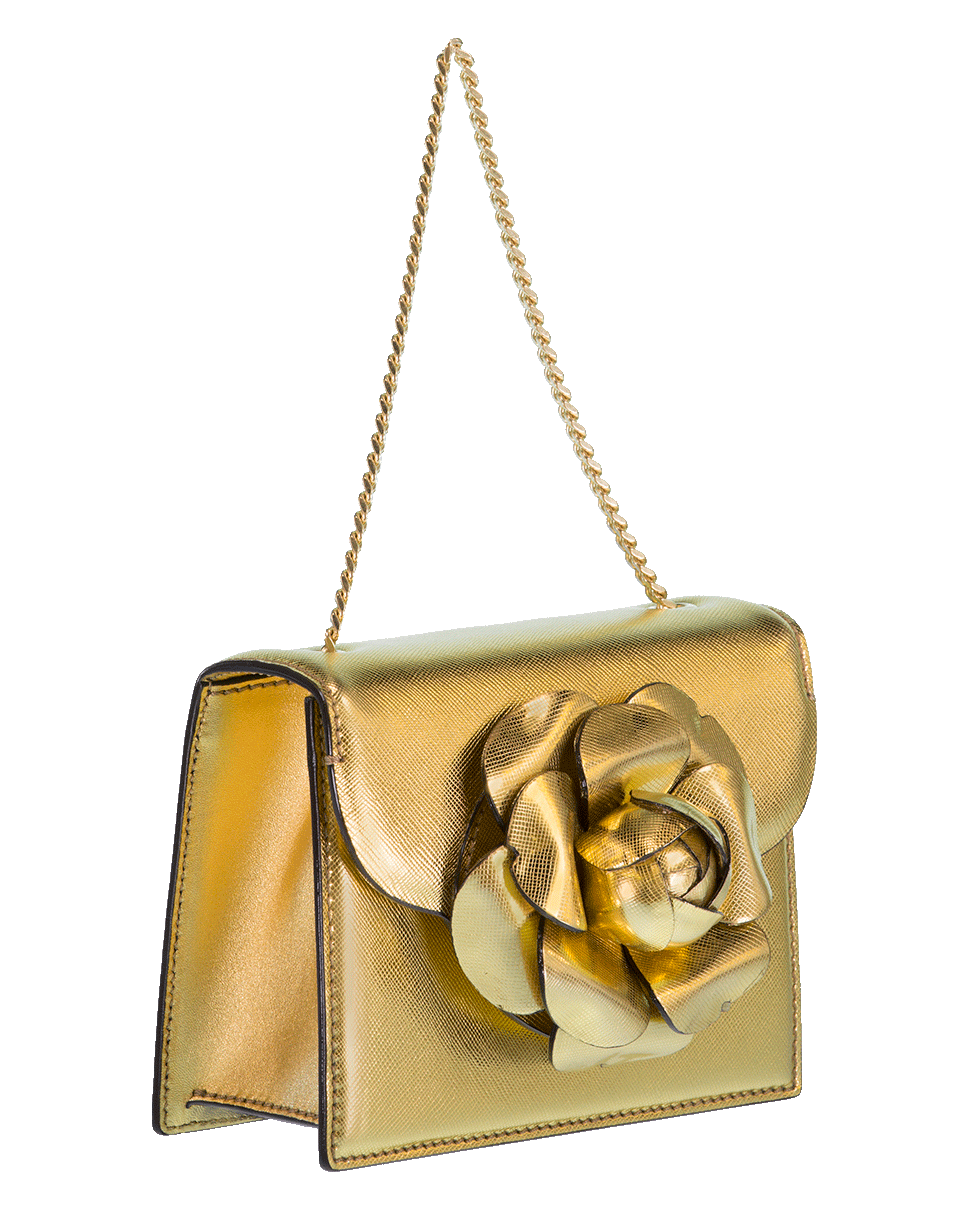 OSCAR DE LA RENTA-Mini Tro Crossbody Bag-GOLD