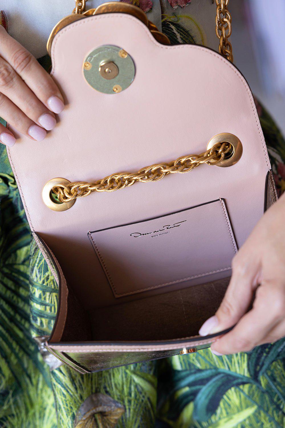 OSCAR DE LA RENTA-Classic Tro Bag - Grapefruit-GRPEFRUI