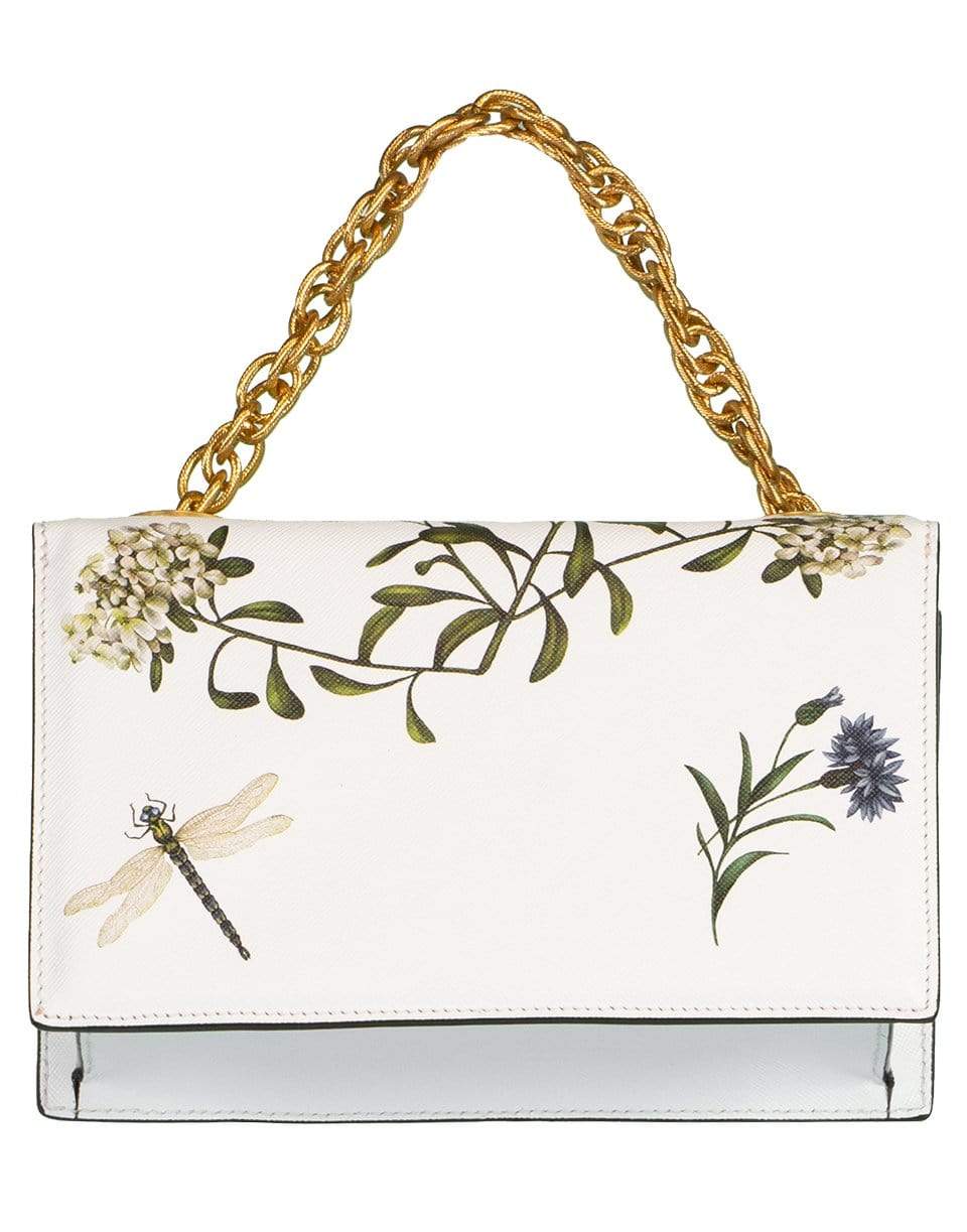 OSCAR DE LA RENTA-TRO Printed Bag-IVORY