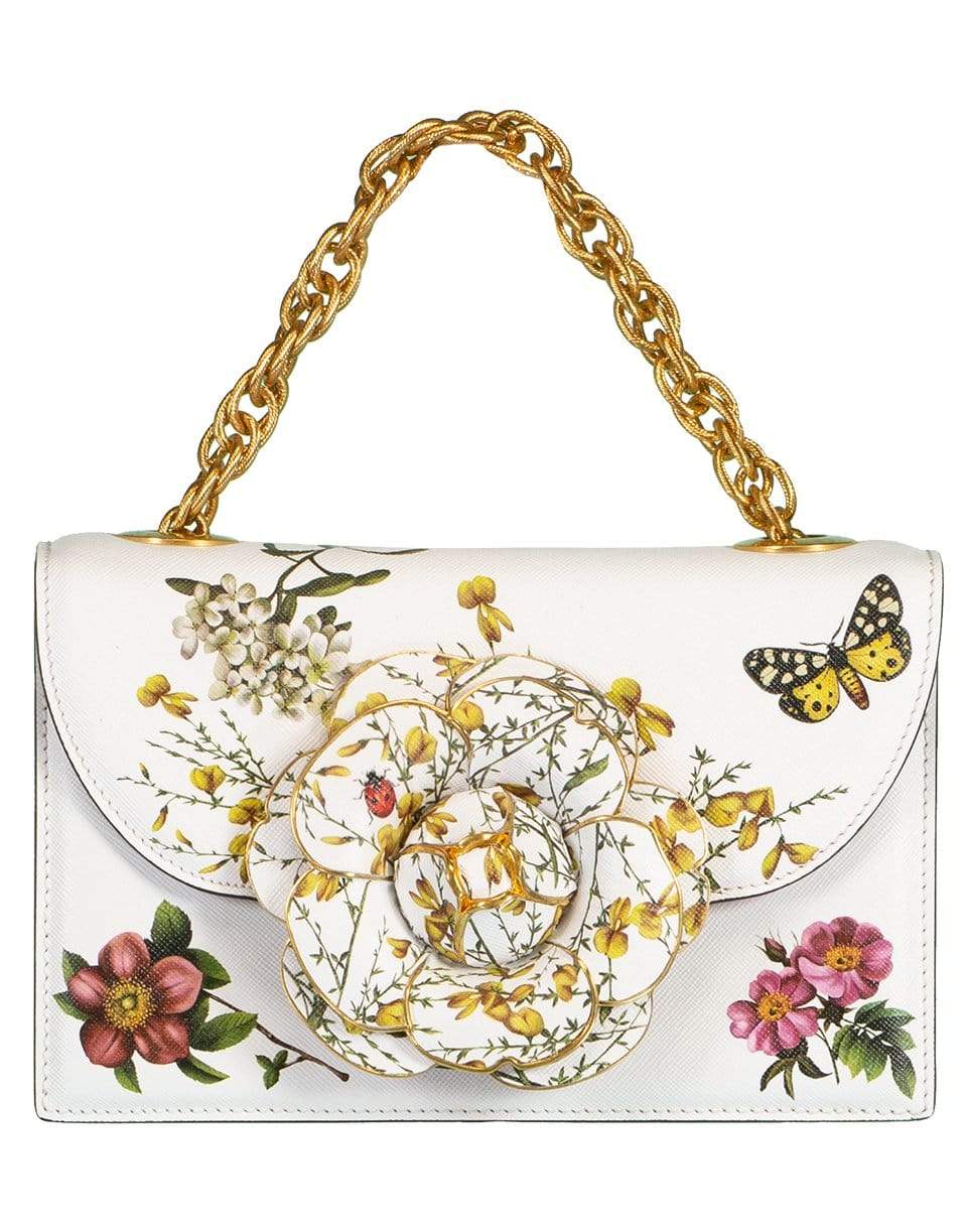 OSCAR DE LA RENTA-TRO Printed Bag-IVORY