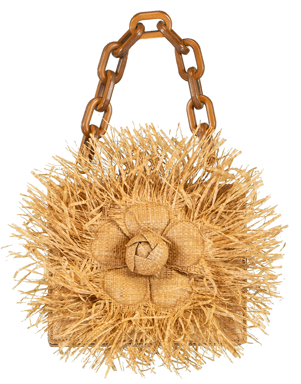 OSCAR DE LA RENTA-Mini Tro Crossbody Raffia Bag-NATURAL