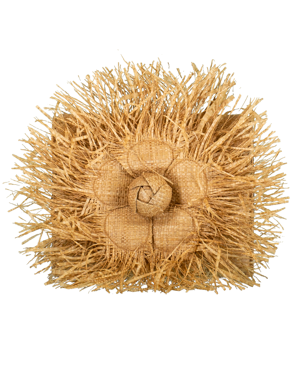 OSCAR DE LA RENTA-Mini Tro Crossbody Raffia Bag-NATURAL