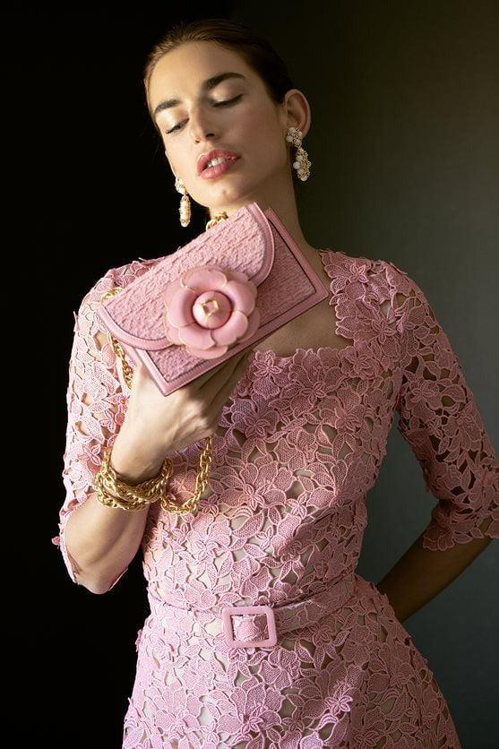 OSCAR DE LA RENTA-Classic Tro Bag - Petal-PETAL