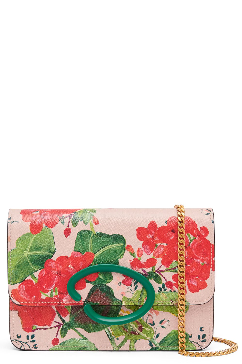 OSCAR DE LA RENTA-O Pouchette - Pink Multi-PNK/RUBY