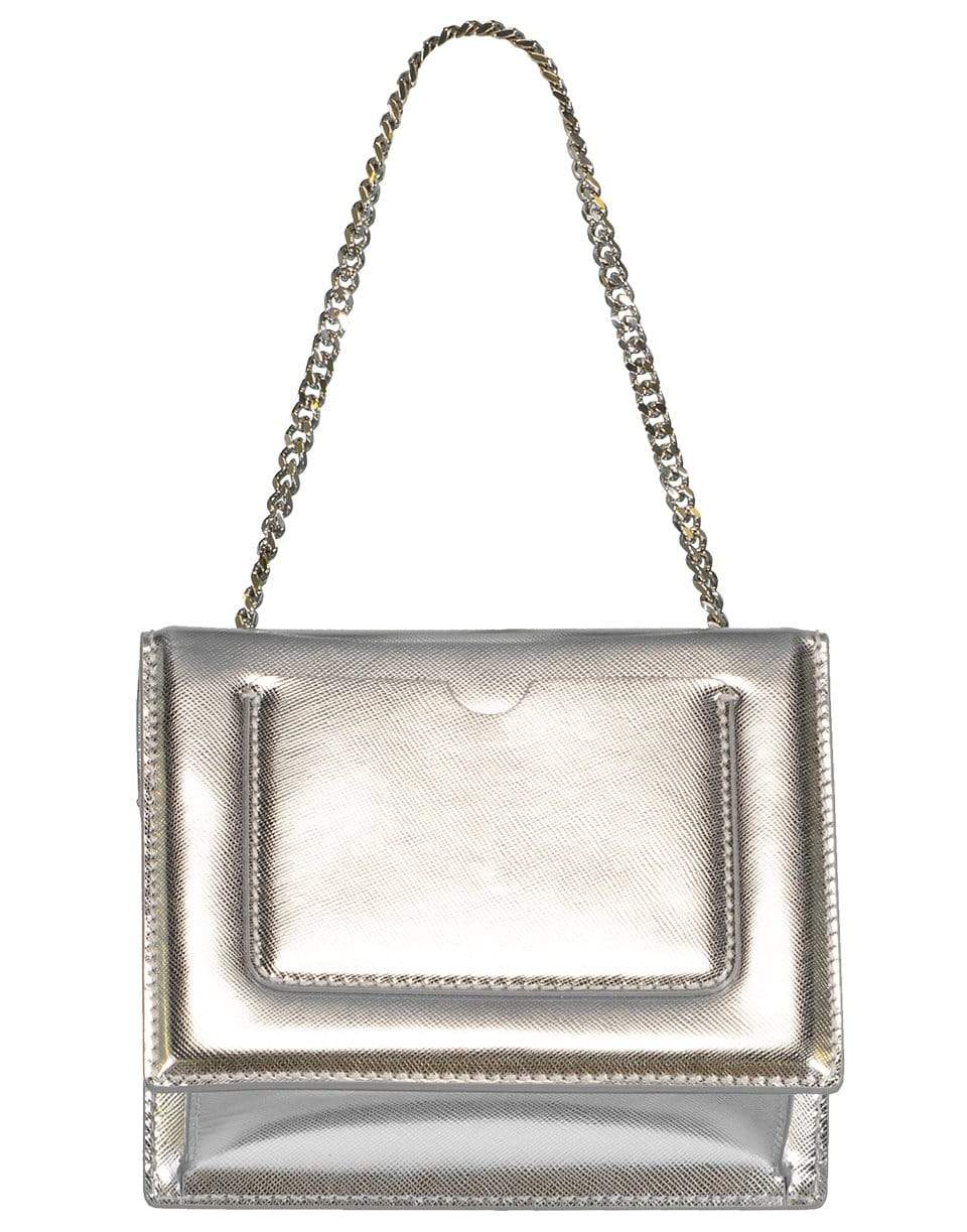 OSCAR DE LA RENTA-Silver Mini Tro Bag-SILVER