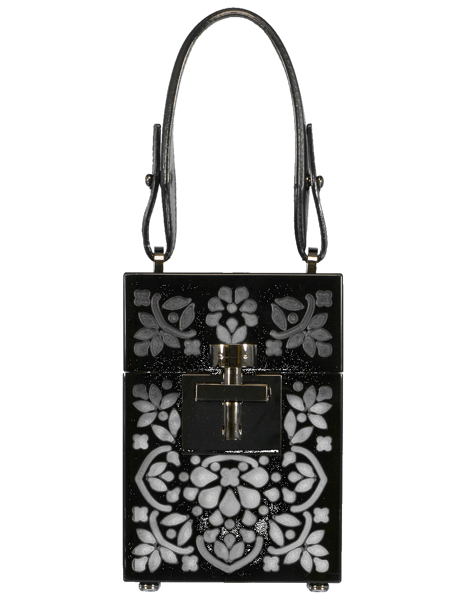 OSCAR DE LA RENTA-Alibi Mini Box Clutch-BLACK