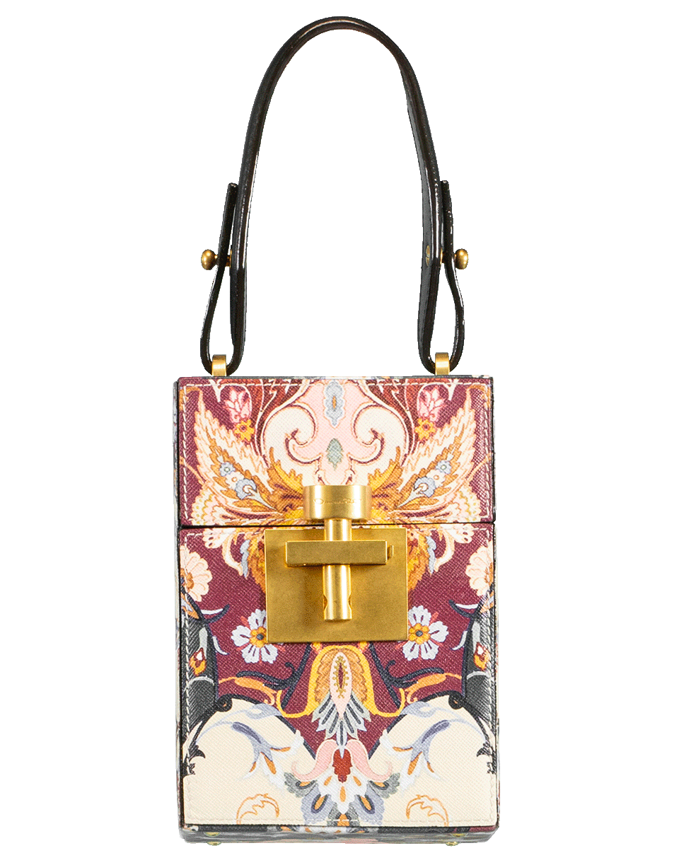 OSCAR DE LA RENTA-Alibi Mini Box Clutch-CLARET
