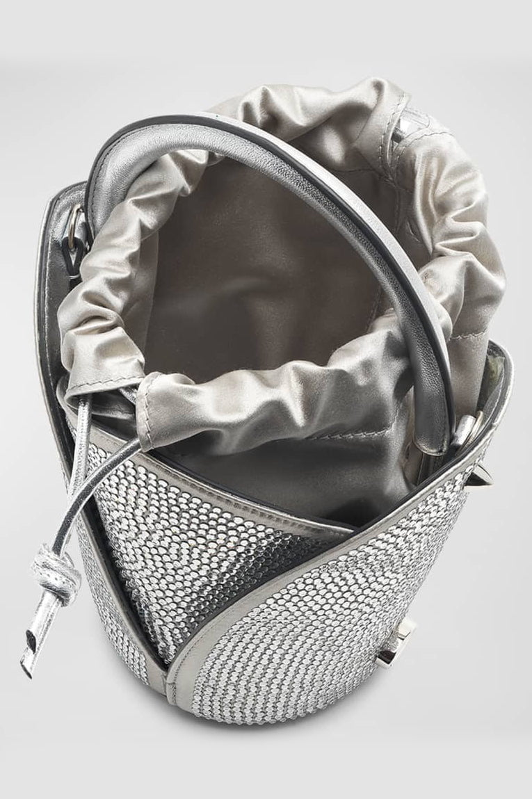 OSCAR DE LA RENTA-Tulipan Nano Bag - Crystal-LT GREY