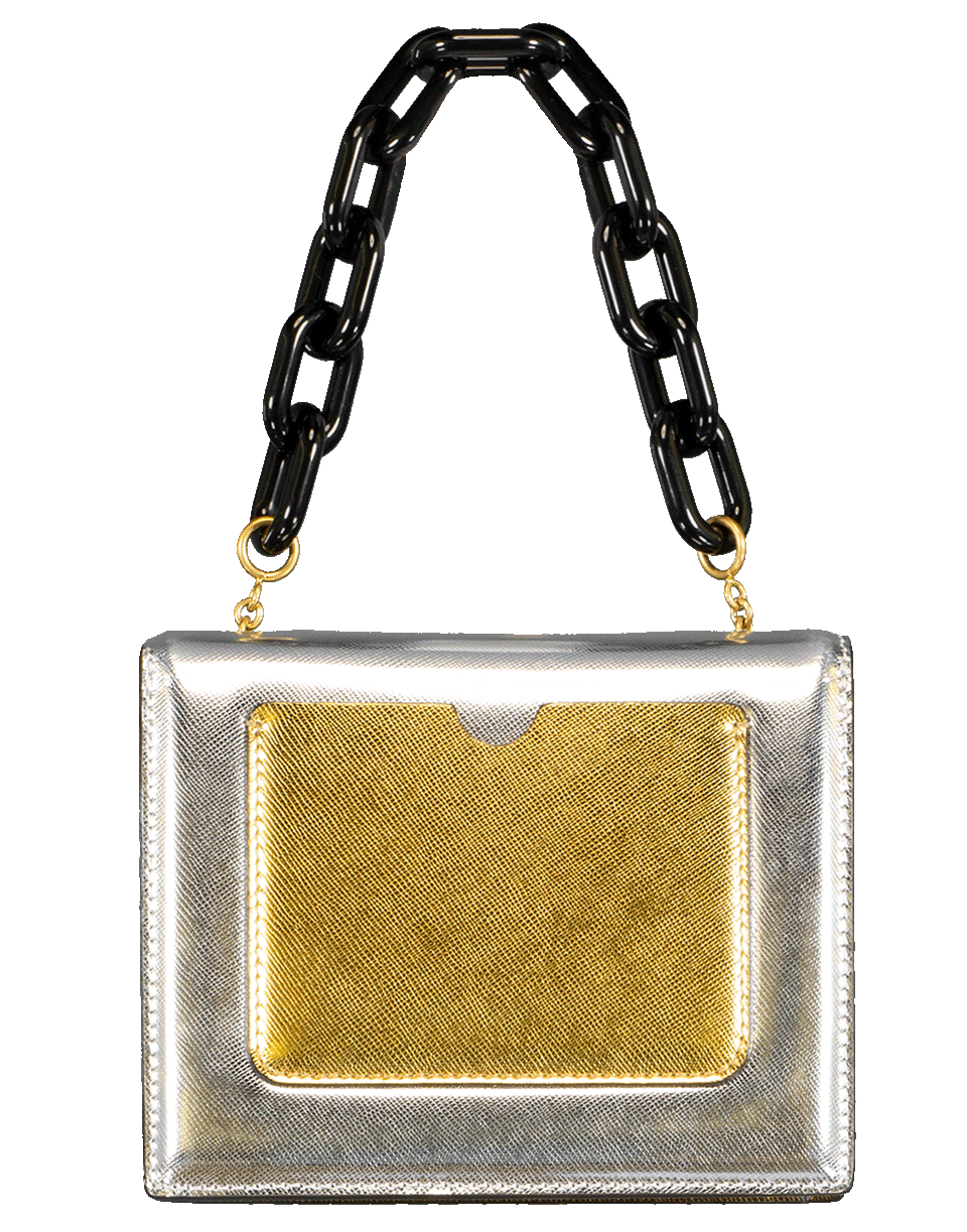 OSCAR DE LA RENTA-Mini TRO Bag-SLVR/GLD
