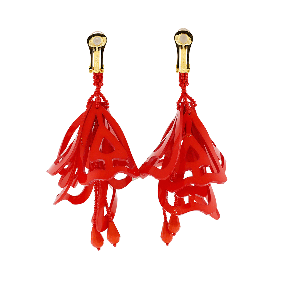 OSCAR DE LA RENTA-Lace Impatient Earrings-CAYENNE