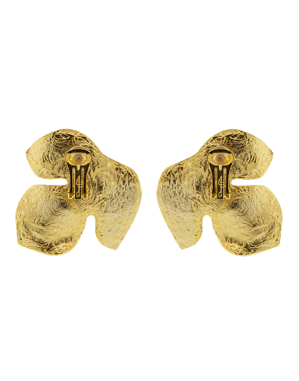 OSCAR DE LA RENTA-Foliage Small Earrings-GOLD