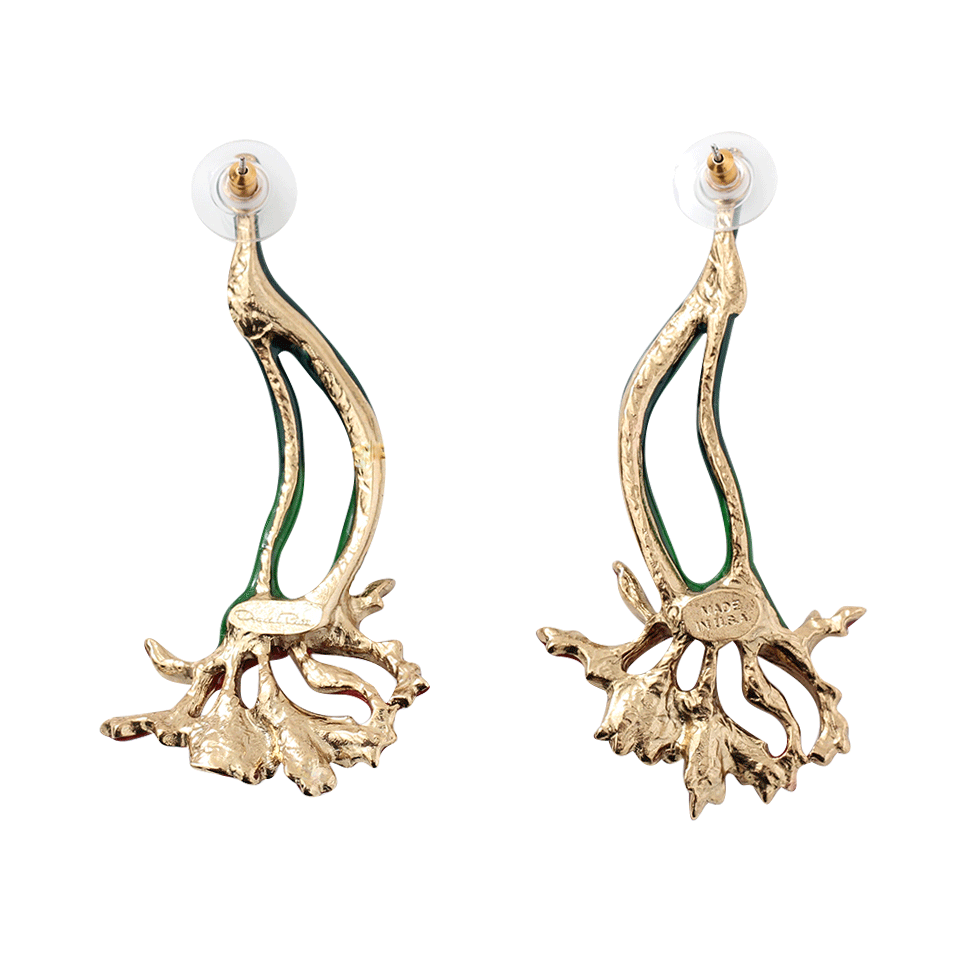 OSCAR DE LA RENTA-Carnation Earrings-RUBY