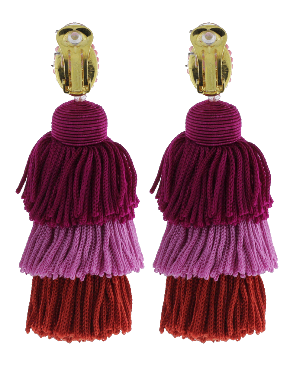 OSCAR DE LA RENTA-Tier Rassel Earrings-SORBET