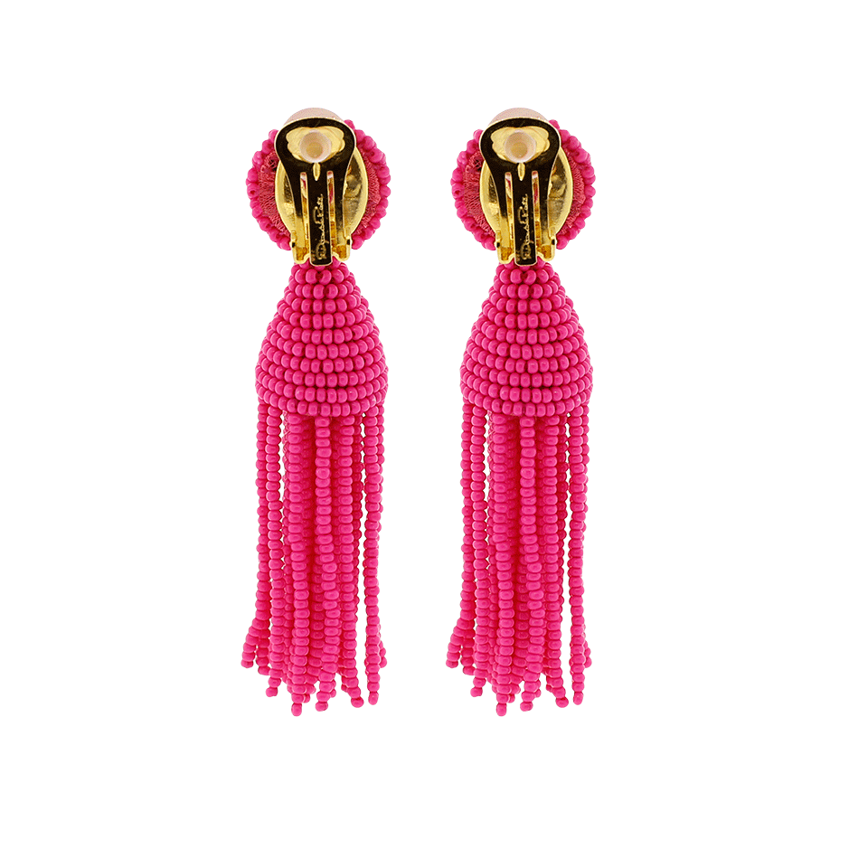 OSCAR DE LA RENTA-Short Tassel Earrings-TOURMALN