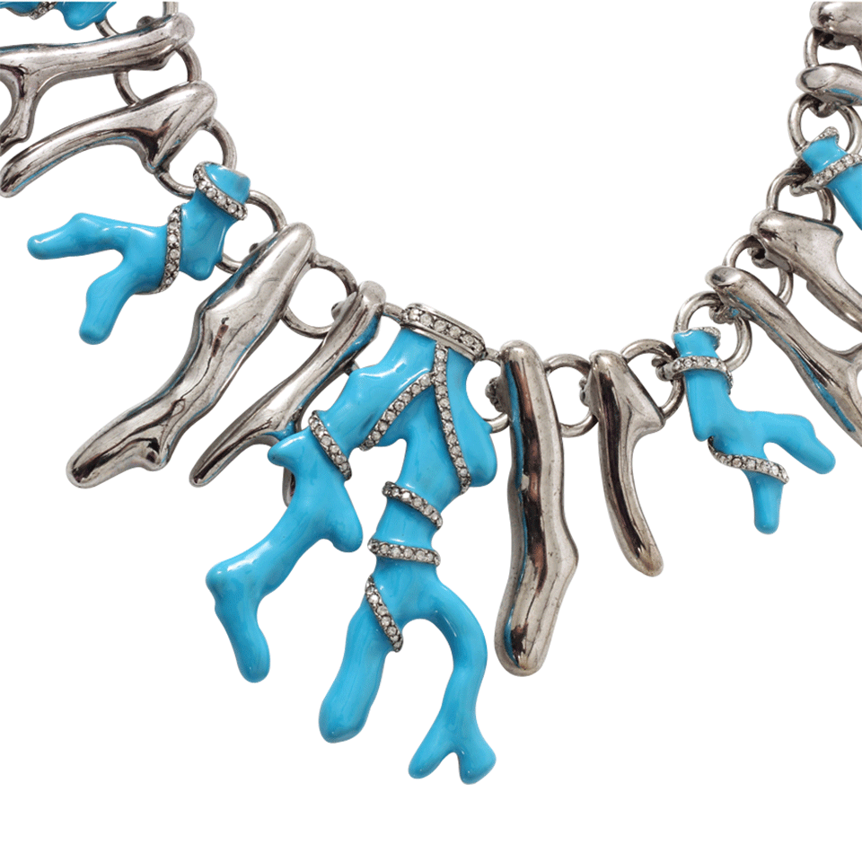 OSCAR DE LA RENTA-Resin Coral Necklace-CAPRI